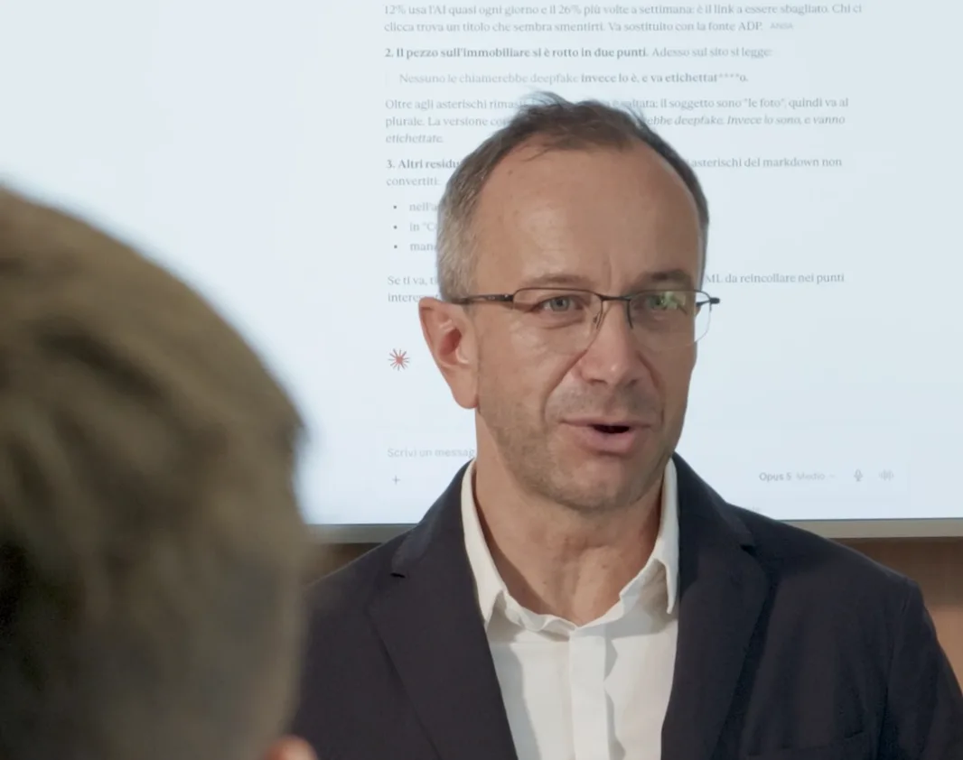 Lezione pratica di formazione AI a Confcommercio Valle d'Aosta