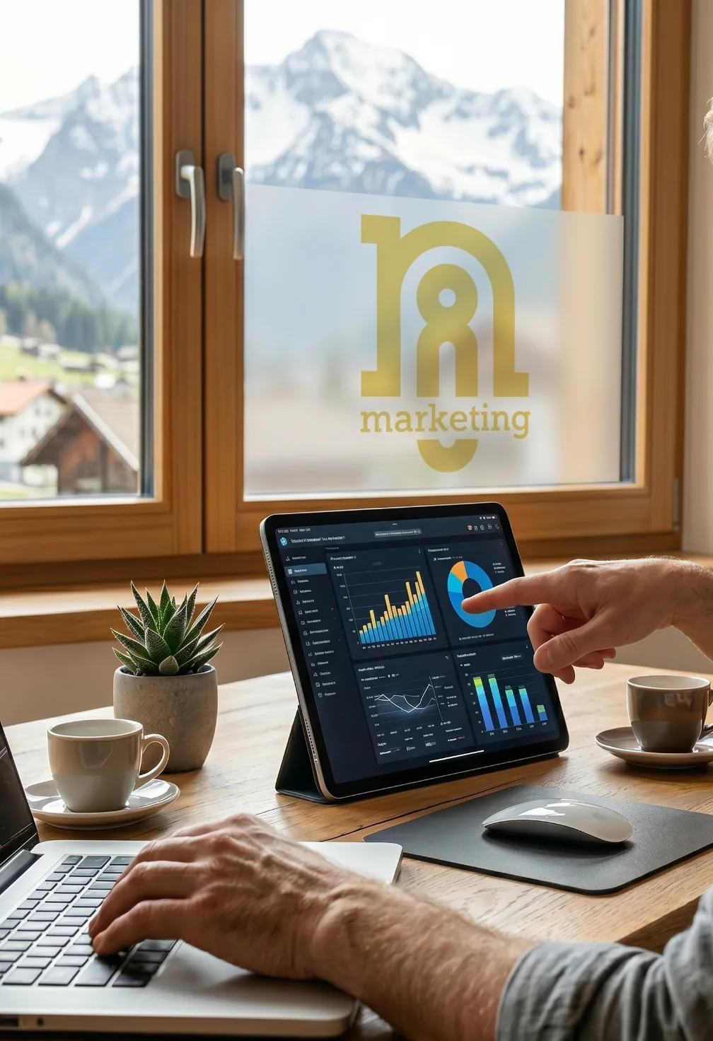 Dashboard con dati e conversioni di una campagna marketing
