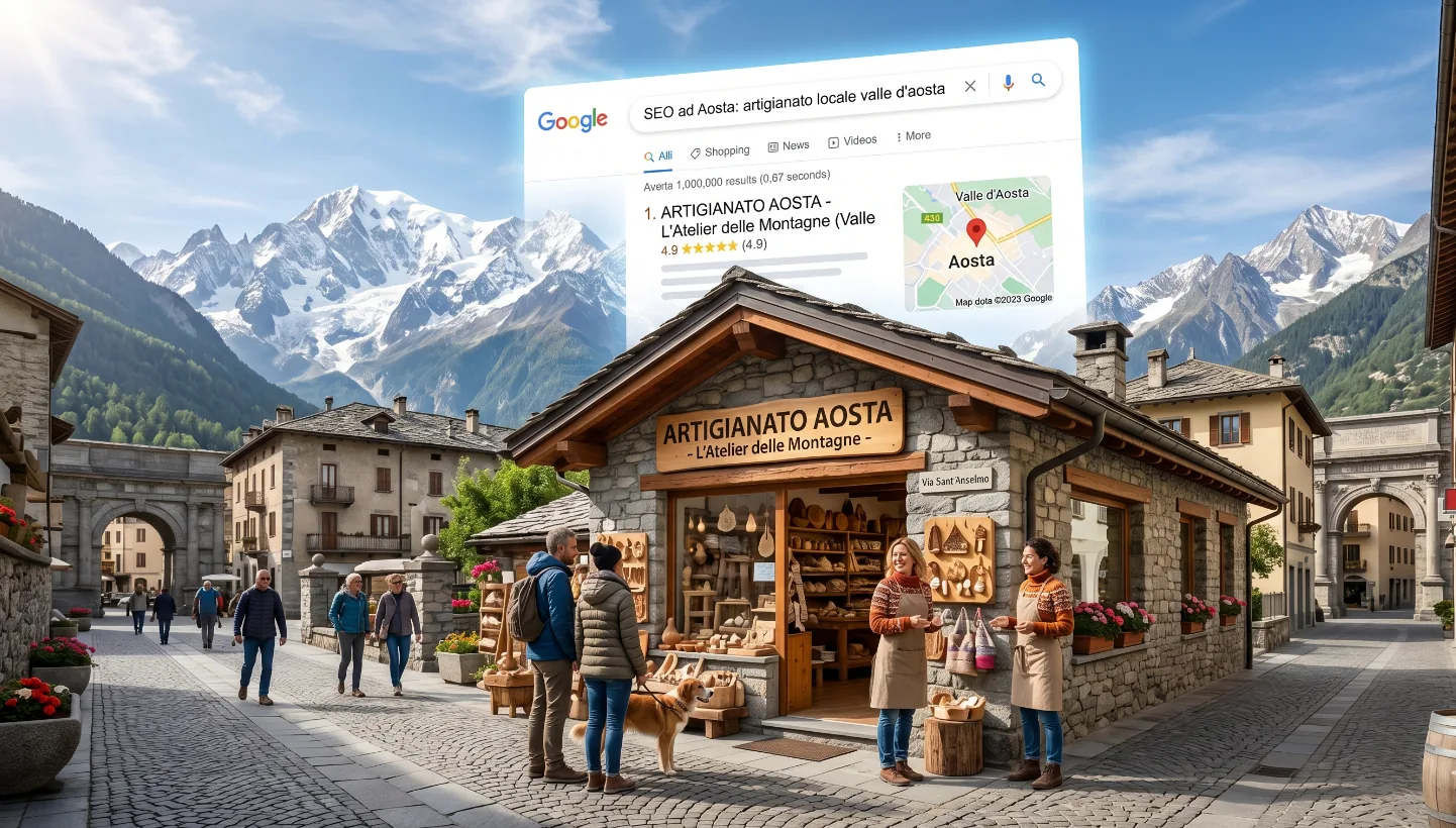 Artigiano locale in Valle d'Aosta, SEO per attività locali ad Aosta