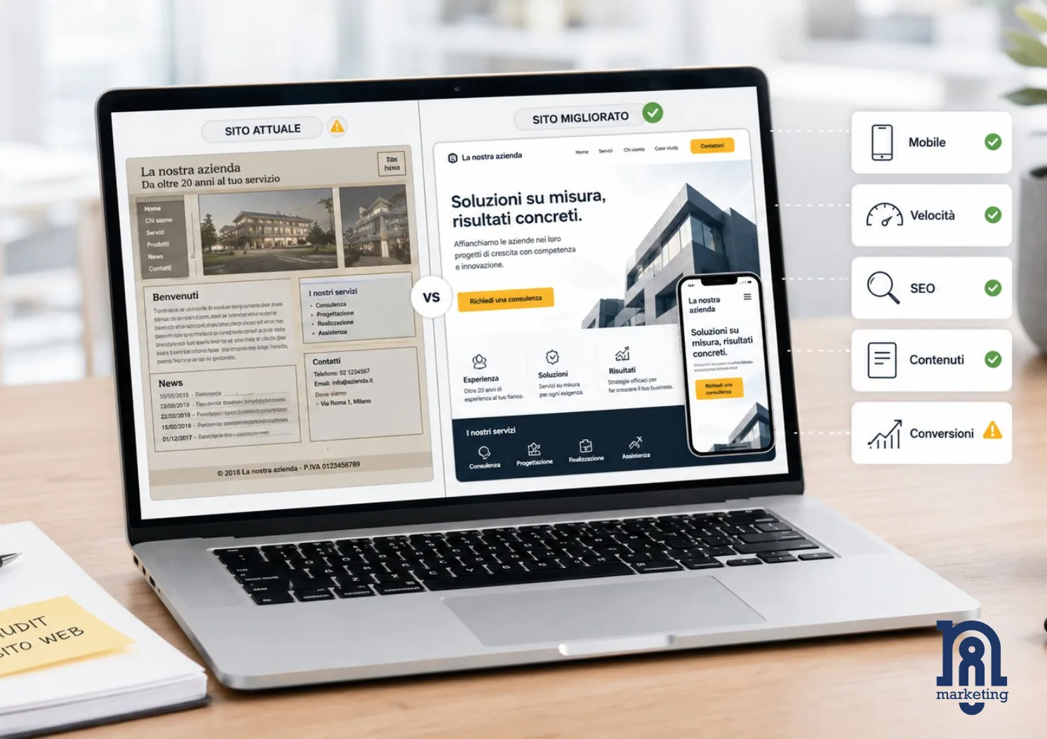 Analisi tecnica di un sito web per capire se conviene rifarlo o migliorarlo